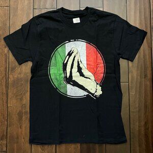 Hand Gesture - Italian Design Men Women Italy Italian T-Shirt Black Medium Used